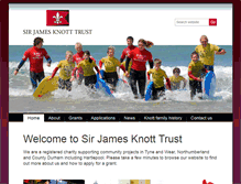 Tablet Screenshot of knott-trust.co.uk